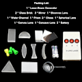 Miniatyrbild 4 av 5: Fysiskt optiskt kit, laboratorieutrustning, optisk konkav konvex lins, prismaset, optisk testlåda [D]