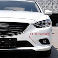 Miniatyrbild 3 av 5: Dragkroksskydd för framstötfångare, släpvagnsögla, lock för Mazda 6 Atenza Sedan 2013 2014 2015 2016 1pc white