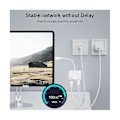 Miniatyrbillede 4 af 5: USB-C til Ethernet Adapter, USB Type-C til RJ45 Gigabit Ethernet LAN Adapter med PD 60W oplader, til