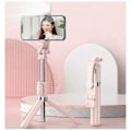 Pikkukuva 2 / 5: Langaton Selfie-keppi Tripod-jalusta valolla Bluetooth-kaukosäätimellä Tripod[D] Pink