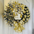 Miniatyrbilde 1 av 4: Lysende Julekrans med Nativitetsscene, Julepynt, Hellig Julekransdekorasjon C