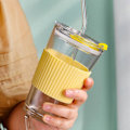 Miniatyrbild 3 av 5: 450 ml kaffekopp, mjölkkopp, tekopp, glas, kopp med sugrör, kopp med lock, dryckeskopp med mugghållare[D] yellow