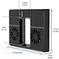 Miniatyrbild 3 av 4: Usb-fläkt för Xbox Series X-konsol, kylsystem för Xbox Series X med 2 fläktar och 2.0 USB-port - Endast för Xbox Series X