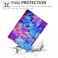 Miniatyrbillede 5 af 5: Etui til iPad Pro 11 (2018) / (2020) / iPad Air 11 (2024) / Air (2020) / (2022) PU Læder Mønster F Multicolor Petal