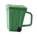 Miniatyrbilde 4 av 5: Kaffekopp Daglig Bruk Kopp Bar Tilbehør Vannkopp Kreativ Søppelkasse Krus Søppelbøtte Kopp for Iskaffe Frokost Juice[D] Green