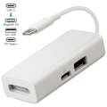 Pikkukuva 1 / 4: USB-C 3-in-1 MagSafe -sovitin, Type C - MagSafe 1/2 -muunnin kannettaville [D] White