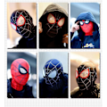 Miniatyrbillede 4 af 5: Sort Spiderman Maske Hovedbeklædning Cosplay Scene Rekvisitter - Børn