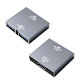 Pikkukuva 1 / 5: USB-C -kaksois-USB-sovitin USB-C (naaras) - Dual USB (naaras) liitäntälaite