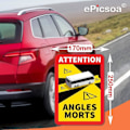 Miniatyrbilde 4 av 5: Angles Morts klistremerker for RV-blindsoner, 10-pakning