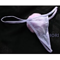 Miniatyrbild 5 av 5: Kaise Sexiga stringtrosor för kvinnor Söt kaninsvans G-string Pälsboll Bikini T-rygg Cosplay Underkläder Party Kostymgåva[D] Purple