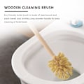 Pikkukuva 2 / 5: WC-harja, 2 kpl Puinen WC-harja Koivusta, Vahvat Harjakset 360° Puhdistusteholla [kk] wood color
