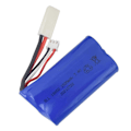 Miniatyrbilde 5 av 5: 7.4V 1500MAh Lipo Batteri kompatibelt med FT009 FX067C HQ955 948 K959 HJ817 816 RC Speedbåt Reservedeler Repla[D] blue