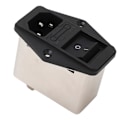 Miniatyrbillede 2 af 5: EMI Strømfilter Enkeltfaset IEC Stikpanel Strømledningsfilter Støjundertrykker til Medicinsk Udstyr AC115 250V[D]