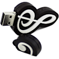 Miniatyrbilde 1 av 5: 8 GB USB 2.0 Musikknotat-formet USB-minnepinne
