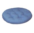 Sittdyna rund 40 cm (2 st.) - Bekväm stolsdyna - Rund ortopedisk sittdyna - (blå, set om 2 - 40cm)[D]