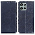 Miniatyrbild 1 av 5: Fodral för Motorola Moto G75 5G - Delat Läder Flip Wallet - Kaffe