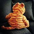 Miniatyrbilde 5 av 5: SSRGV 11,81 tommers stygg feit kattebamse, morsom bamse kattebamse bursdagsgave
