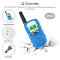 Miniatyrbild 4 av 4: 2024 Nya Barn Walkie Talkies 3-pack, 3 Mil Lång Räckvidd, med Bakgrundsbelyst LCD-ficklampa för Barn 3-12 år, 2-vägs Radioleksaker för Pojkar och Flickor