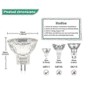 Miniatyrbild 4 av 5: Mr11 halogenlampor (12-pack), Gu4 halogenlampa 12v 20w, Mr11 Gu4 dimbar lampa för taklampa[D]