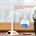 Miniatyrbild 3 av 4: Väderkvarnsmodell - Soldriven 3D-väderkvarnsmodell Monterad hantverksvindturbin Barn Utbildning Lärande Leksakspresent För Hemmakontor [D]