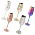 Miniatyrbillede 5 af 5: Champagneglas, Champagneglas i rustfrit stål, Ideel til fars dag, bryllupper, fester og jubilæer -D[D] dazzling color