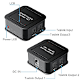 Miniatyrbilde 4 av 5: Digital Optisk Lyd 1X3 Splitter, Digital SPDIF TOSLINK Optisk Fiber Lyd Splitter, 1 inn 3 ut, f
