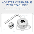 Miniatyrbilde 2 av 5: Multi-verktøy skaftadapter for Starlock System Metallkonverteringssett med sekskantnøkkel Starlock-kompatibelt systemtilbehør