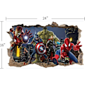 Miniatyrbild 5 av 5: Superhjälte Väggdekal för Pojkars Sovrum - Lätt att Skala och Klistra Vinyldekaler för Barnrum - 24\" x 16\"