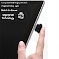 Miniatyrbild 4 av 5: USB-fingeravtrycksläsare Dator USB-fingeravtryckslås för Windows 10 11 Hello USB-fingeravtrycksinloggning Upplåsningsmodul Silver