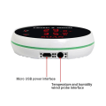 Miniatyrbild 5 av 5: Tuya Smart Home Wifi Temperatursensor Tråd Digital Smartlife Termometer Rum Vatten Pool Termostat Alarm Eu-kontakt
