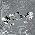Miniatyrbild 2 av 5: PCB Ribbon Kretskort Ledande Filmkabel för PS5 V3.0 Controller[D] 1 pcs