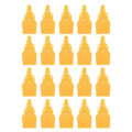 Miniatyrbillede 4 af 4: 20x Flad Vind Jet Luftblæser Luftdyse Spray 3 Huller 1/4\" Bspt Gul