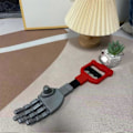 Miniatyrbilde 4 av 5: Morsomme robotarmleker for barn - Intellektuell håndgriper med lang arm - Gripende pinne leke for gutter og jenter - Praktisk evne Red