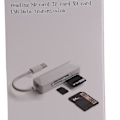 Miniatyrbillede 3 af 5: Kortlæser USB C Kortlæser Adapter Understøtter TFSD XD Hukommelseskortlæser