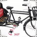 Miniatyrbilde 4 av 5: Trehjuling Modell Nostalgisk Retro Stil Utvidbar Kalesje Bevegelig Kjede Rickshaw Skrivebords Ornament Hjem Dekorasjon Gaver fra SENZHE