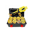 Miniatyrbild 3 av 5: 8-pack Gyroskop Set Golden Beyblade Burst med Slunga och Bärbar Förvaringslåda, Present till Barn