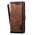 Miniatyrbillede 4 af 5: Vintage Splicing Style Wallet Stativ Læder Telefon Cover til Xiaomi Redmi Note 8 Pro Brown