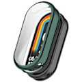 Pikkukuva 1 / 5: Xiaomi Smart Band 8/Mi Band 9/9 NFC -älykellon galvanoidulle täyssuojakuorelle TPU-kellokehyskotelo [D] Green
