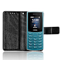 Pikkukuva 3 / 5: Nokia 105 4G (2023) timanttikuvioinen PU-nahkalompakko puhelinkotelo suojateline [D]