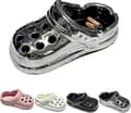 Crocs Träskor Askfat Harts Ornament, Crocs Skor Askfat för Inomhusbruk, Hem, Kontor[D] Silver
