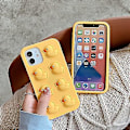 Miniatyrbild 2 av 3: Söt tecknad anka klämtelefonfodral för iPhone 12 Pro Max/12 Pro/12 Rolig stressavlastande silikon Nytt Ap