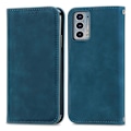 Miniatyrbild 2 av 5: Fodral för Motorola MOTO Edge 20 Magnetisk Stängning Läder Plånboksfodral Housse Etui Stötsäker - Grön
