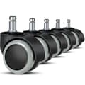 Gaming stol hjul til hårde gulve 5-pak 11mm/22mm[D]