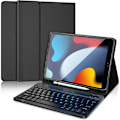 Miniatyrbild 1 av 4: Tangentbord för iPad 9:e generationen 2021/iPad 8:e 2020/iPad 7:e 2019 10,2 tum - Trådlöst Bluetooth AZERTY-tangentbord, mjukt bakskal