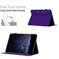 Miniatyrbild 5 av 5: Fodral för Samsung Galaxy Tab S9 FE/S9, Honungsvax-Tryckt Lädertablettfodral med Kortfack