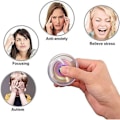 Miniatyrbillede 2 af 5: Cool Fidget Håndspinner Dragon Wing Finger Spinner Metal Fokus Rustfrit Stål Fingertip Gyro Stress Relief Spiral Twister (Regnbue)