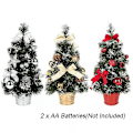 Miniatyrbillede 2 af 3: Mini Juletræ med LED Lys Julepynt Julegave