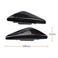 Miniatyrbilde 4 av 5: 2 stk Røykte Dynamiske LED Sidemarkerlys Blinklys For- X3 F25 X5 E70 X6 E71 E72 2008- black