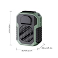 Pikkukuva 5 / 5: Uusi 6000mAh kannettava vyötäröklipsituuletin, vyötuuletin, vahva ilmavirta, 3 nopeutta, ladattava vyöklipsituuletin USB-portilla[D] orange