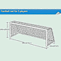 Miniatyrbillede 2 af 5: Fodboldnet Fodboldmål med net - 3*2*1.2m, 5 spillere, 1 stk.[D]